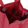 High quality sublimation custom logo printed single bottle wine non woven wine shopping bags