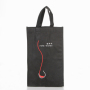 High quality sublimation custom logo printed single bottle wine non woven wine shopping bags