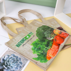 Reusable Polypropylene Packaging Laminated ECO Non woven Bag Shopping Tote RPET Bag PP Woven Bag with Custom Logo
