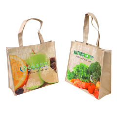 Reusable Polypropylene Packaging Laminated ECO Non woven Bag Shopping Tote RPET Bag PP Woven Bag with Custom Logo