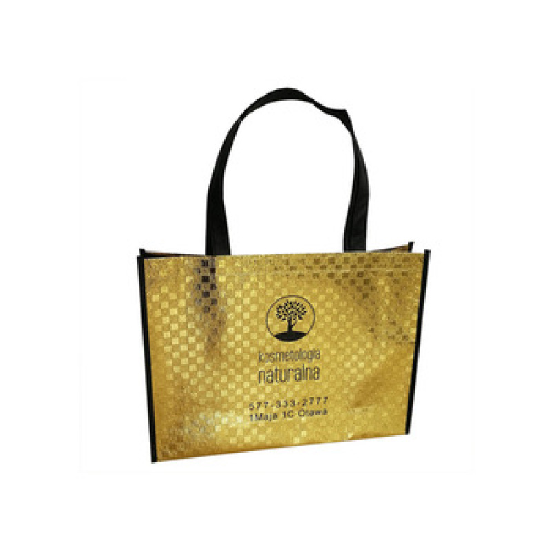 Chengbai  professional promotional non woven Metallic Foil Laminated  shopping bag non woven material bag