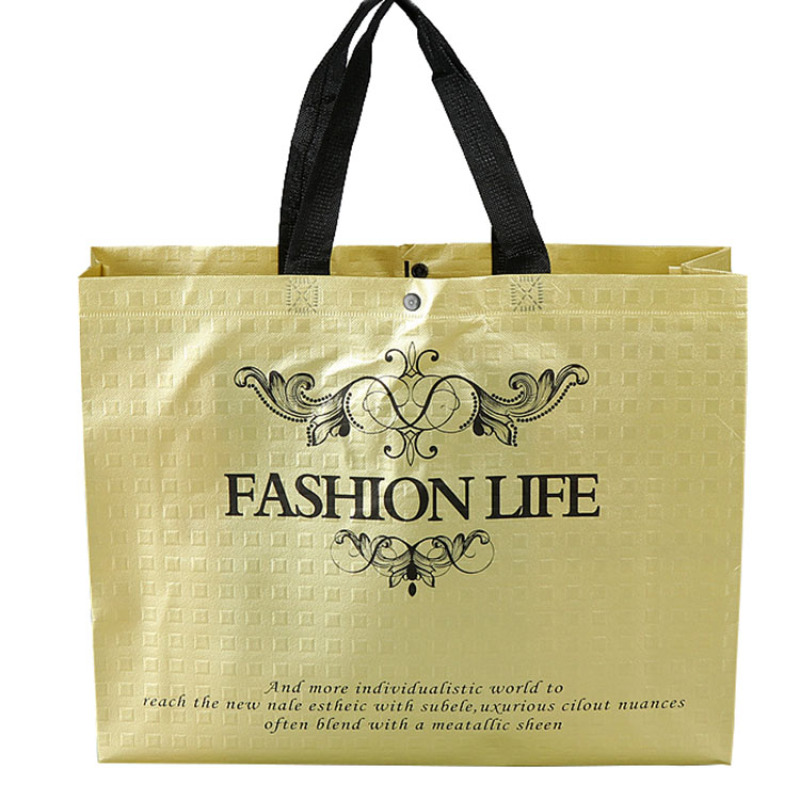Chengbai  professional promotional non woven Metallic Foil Laminated  shopping bag non woven material bag