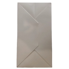 Custom Printed Logo Luxury White Orange Paper Bag Shopping Gift Paper Bags With Your Own Logo
