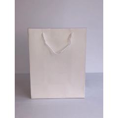 Custom Printed Logo Luxury White Orange Paper Bag Shopping Gift Paper Bags With Your Own Logo