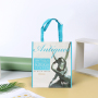 Wholesale Custom Reusable Eco Friendly Recycled Folding Laminated RPET PP Woven Shopping Tote Bag