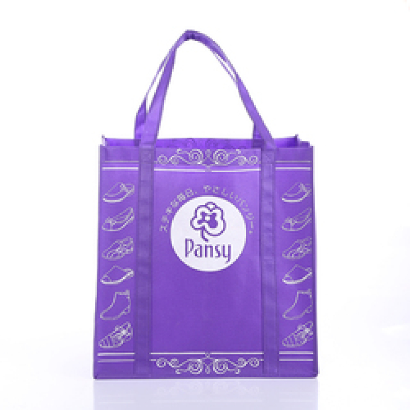 eco friendly portable extended handles printable logo grocery non woven shopping bag