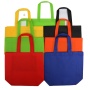 Stock portable reusable biodegradable eco friendly non woven shopping bags custom logo