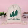2018 fashion custom cotton canvas sport drawstring packaging bag backpack