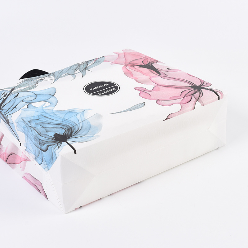Stock eco friendly waterproof reusable pp laminated non woven fabric shopping bag