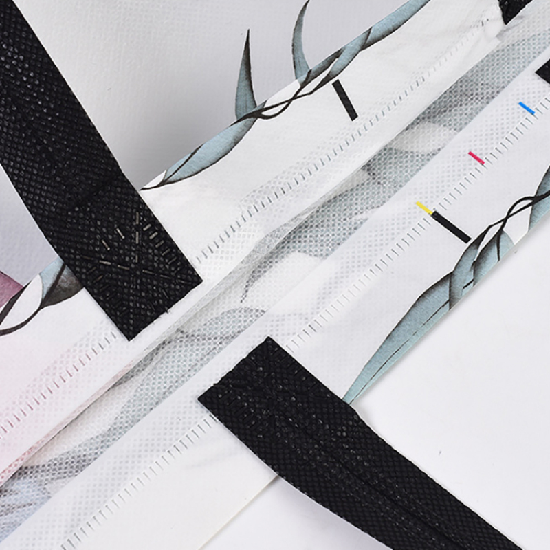 Stock eco friendly waterproof reusable pp laminated non woven fabric shopping bag