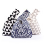 Factory Wholesale Fashion Women Knot Wrist Bag Custom Mini Cotton Linen Tote Bag