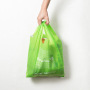 Reusable W Die-cut OEM   Non Woven T shirt Shopping bag for Supermarket