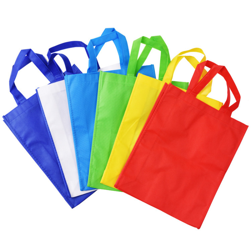 wholesale factory  directly sell customised one color printing reusable green non woven fabric bag for supermarket