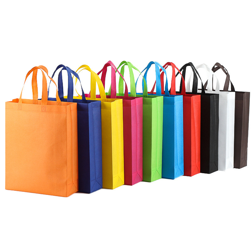 wholesale factory  directly sell customised one color printing reusable green non woven fabric bag for supermarket