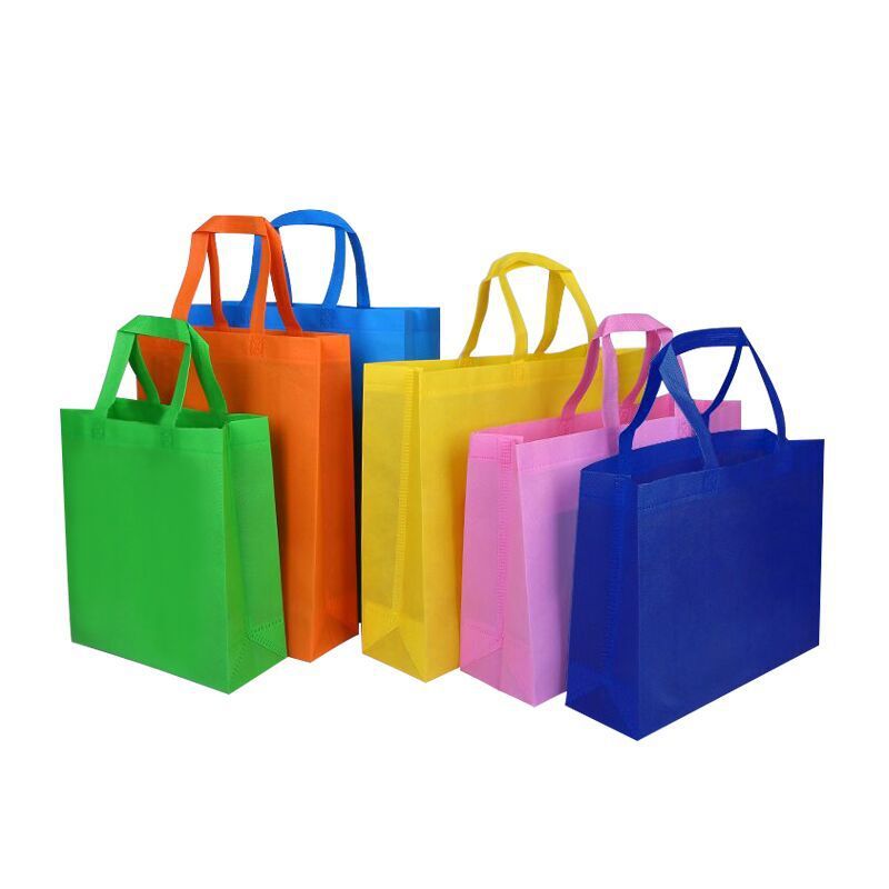 wholesale factory  directly sell customised one color printing reusable green non woven fabric bag for supermarket