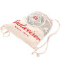 Promotional  wholesale custom logo  printing reusable  nature color  canvas cotton backpack style sports  drawstring bags