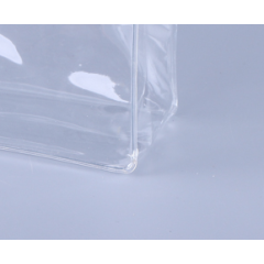 Hot selling fashion PVC waterproof transparent cosmetic bag toiletry storage bag PVC three-dimensional zipper storage bag