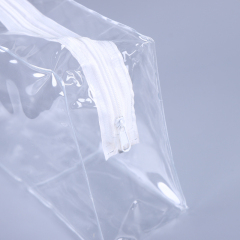 Hot selling fashion PVC waterproof transparent cosmetic bag toiletry storage bag PVC three-dimensional zipper storage bag