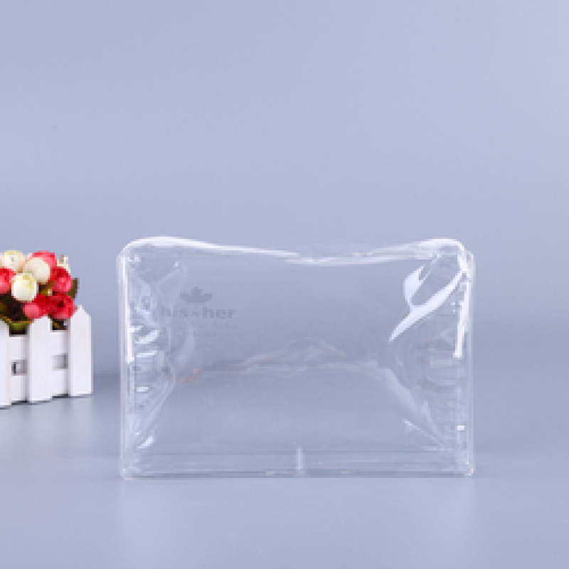 Hot selling fashion PVC waterproof transparent cosmetic bag toiletry storage bag PVC three-dimensional zipper storage bag