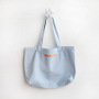 Wholesale reusable recycled organic cotton canvas shopping beach bag custom logo