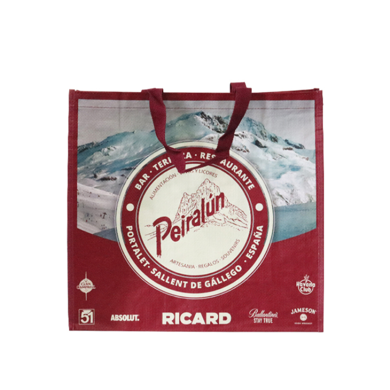 Custom Printing Waterproof Reusable Grocery Laminated PP Woven Shopping Tote Bag