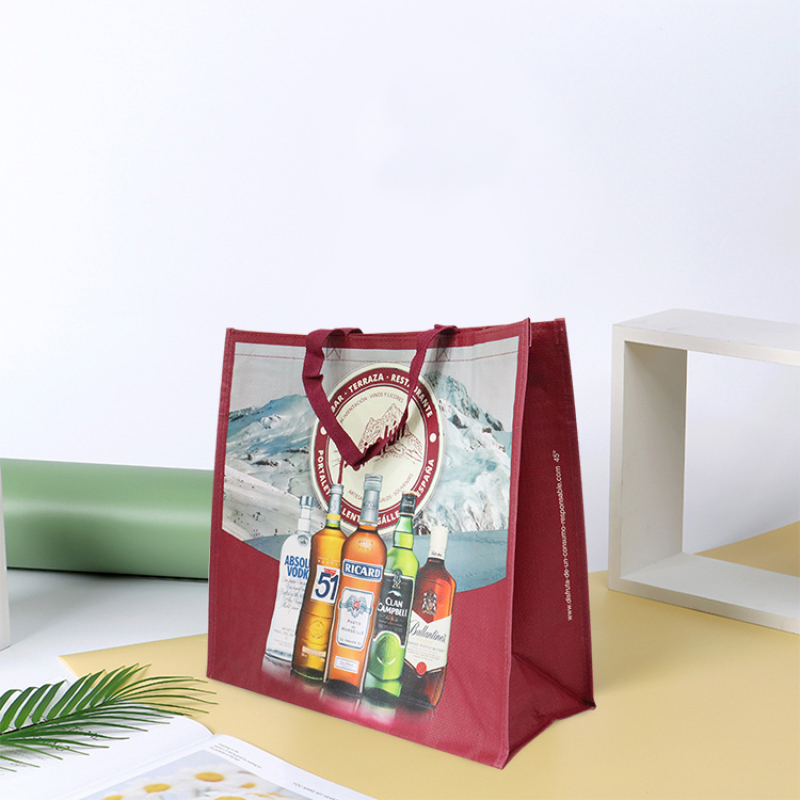 Custom Printing Waterproof Reusable Grocery Laminated PP Woven Shopping Tote Bag