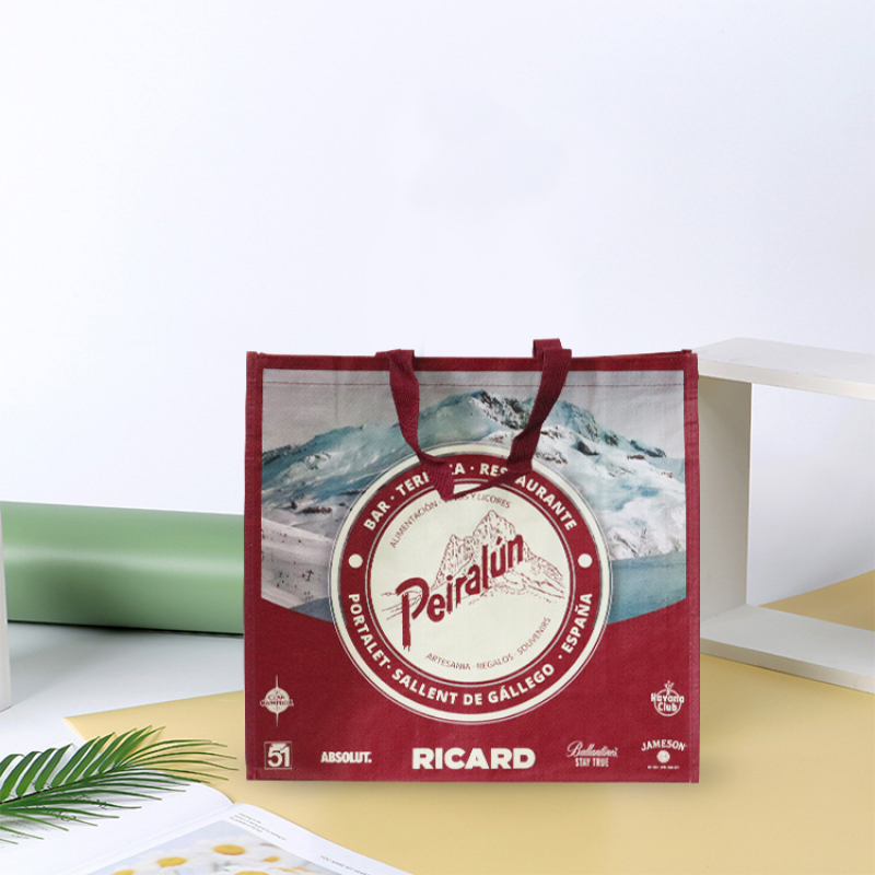Custom Printing Waterproof Reusable Grocery Laminated PP Woven Shopping Tote Bag