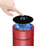 BPA Free 500ml double wall stainless steel vacuum insulated smart water bottle with led