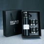 Custom Luxury Gifts 500ml Double Wall Stainless Steel Luxury Thermos Insulated Water Bottle Set With 3 Lids
