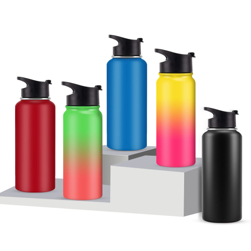 Customised logo 12oz 18oz 25oz 34oz 40oz double wall stainless steel sublimation insulated thermal water bottle
