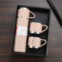 Custom Luxury Gifts 500ml Double Wall Stainless Steel Luxury Thermos Insulated Water Bottle Set With 3 Lids