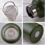 750ML Eco Friendly Water Bottle Unbreakable Portable Beach Thermos Recycled Gym Vacuum Flask With Handle