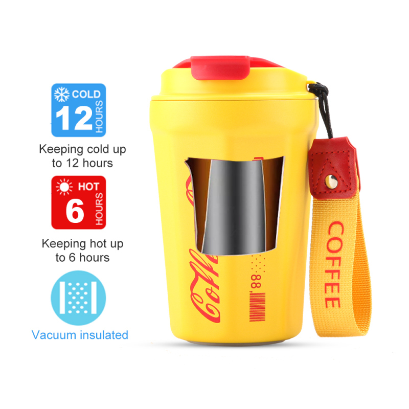 2022 New Design Amazon Popular 12oz Double Wall Stainless Steel Insulated Travel Coffee Tumbler Mug