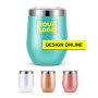 Cheap Sell 12oz Stainless Steel Wine Glass Tumbler Cups