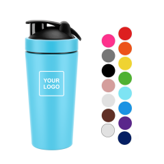 Custom Logo Bpa Free 650ml Double Walled Stainless Steel Insulated Gym Shaker Water Bottle