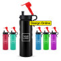 New Design Stainless Steel Sport Water Bottle With Colorful Caps
