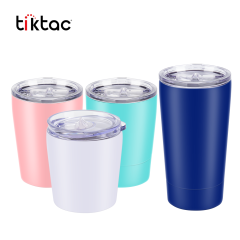 Wholesale Custom logo 8oz 12oz Double wall Stainless Steel Vacuum Insulated Mug Travel Milk Tumbler