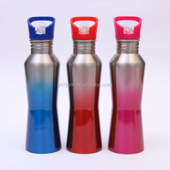 Wholesale single wall stainless steel sports water bottle