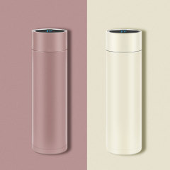 2022 New Design 500ml Stainless Steel Insulated Reminder Smart Water Bottle with Led Temperature Display
