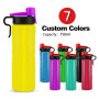 New Design Stainless Steel Sport Water Bottle With Colorful Caps