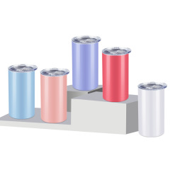 Custom logo 12oz Double wall Stainless Steel White Sublimation Kids Vacuum Insulated Milk Tumbler