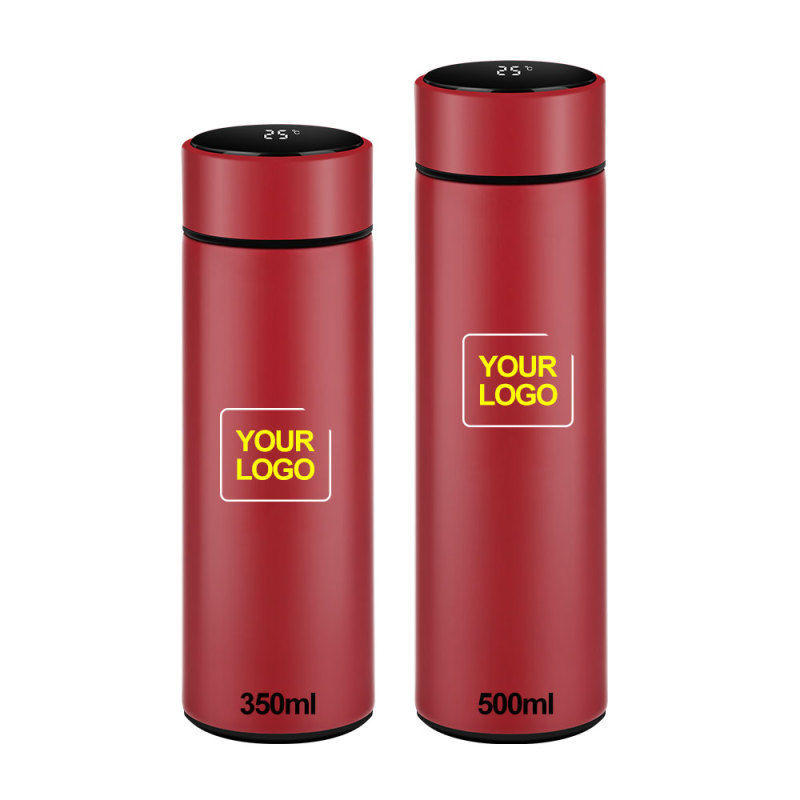 500ml Stainless Steel Insulated Smart Water Bottle With Led Temperature Display Thermo Flask Bottle Tea Cup