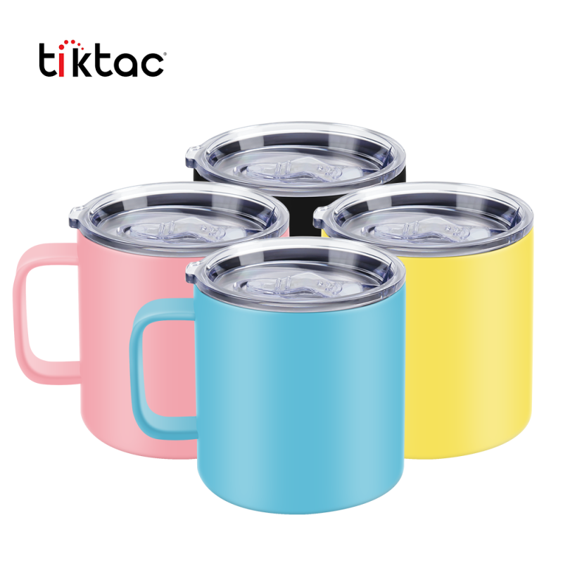 Wholesale Double Walled Stainless Steel 17oz Travel Tumbler Cup Insulated Coffee Mug with Handle