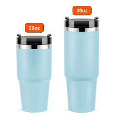 Wholesale New Design 20 oz 30 oz Double Wall Stainless Steel Vacuum Insulated Coffee Tumbler Cups With Straw In Bulk