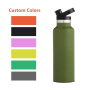 750ML Eco Friendly Water Bottle Unbreakable Portable Beach Thermos Recycled Gym Vacuum Flask With Handle