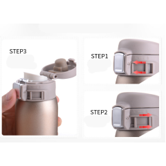 BPA Free Eco-Friendly 500ml Stainless Steel Insulated Vacuum Thermos Water Bottle