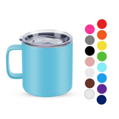 Wholesale Double Walled Stainless Steel 17oz Travel Tumbler Cup Insulated Coffee Mug with Handle