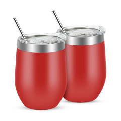 Cheap Sell 12oz Stainless Steel Wine Glass Tumbler Cups
