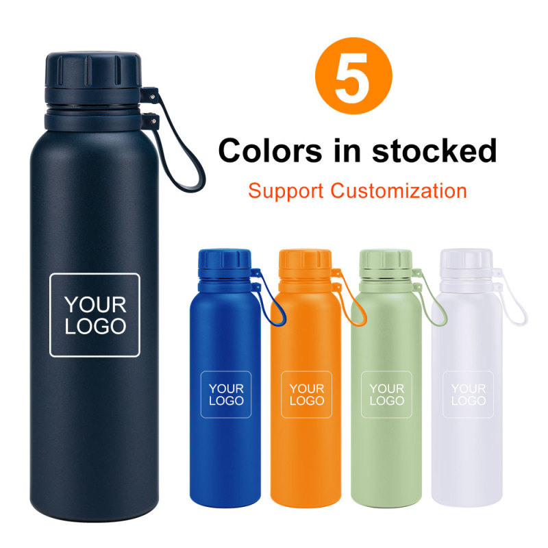 Wholesale 650ml 800ml Portable Stainless Steel Sports Insulated Water Bottle With Custom Logo