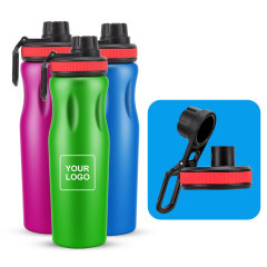 High Quality 800ml Single Wall Stainless Steel Sport Water Bottle
